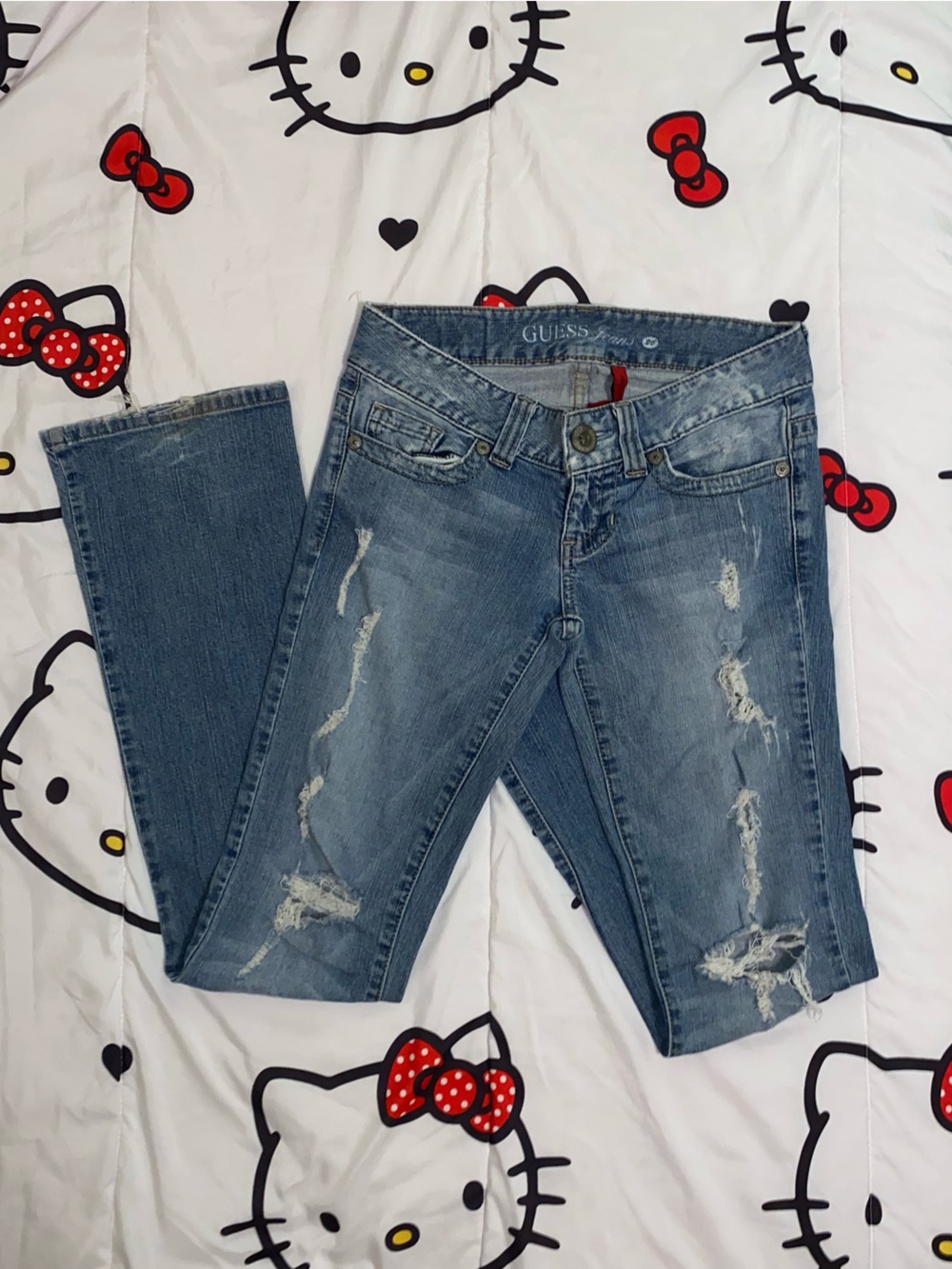Guess Daredevil Bootcut Low Rise Jeans - Picture 2 of 5